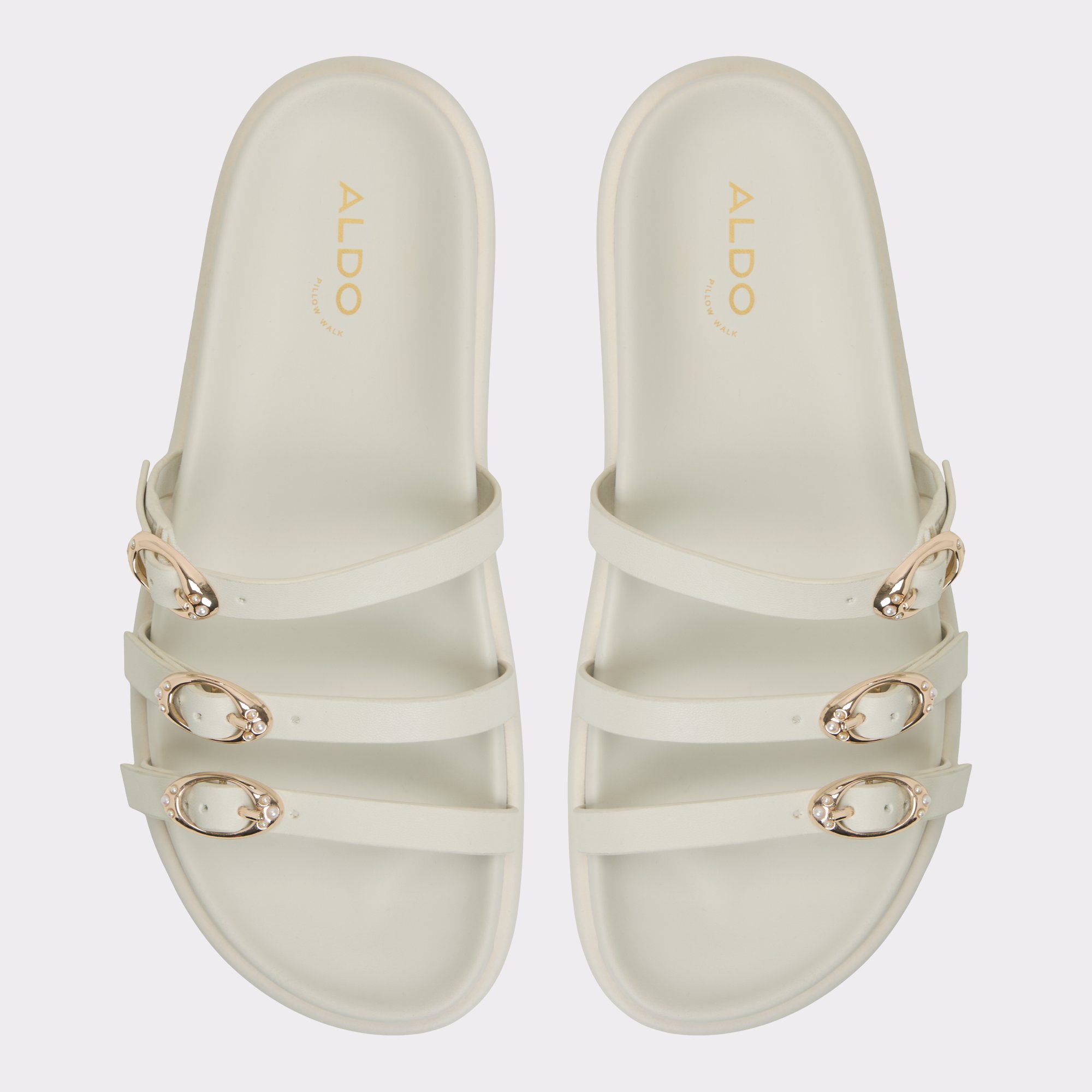 Zephyra Blanc Femmes Sandales a assise plantaire | ALDO Canada