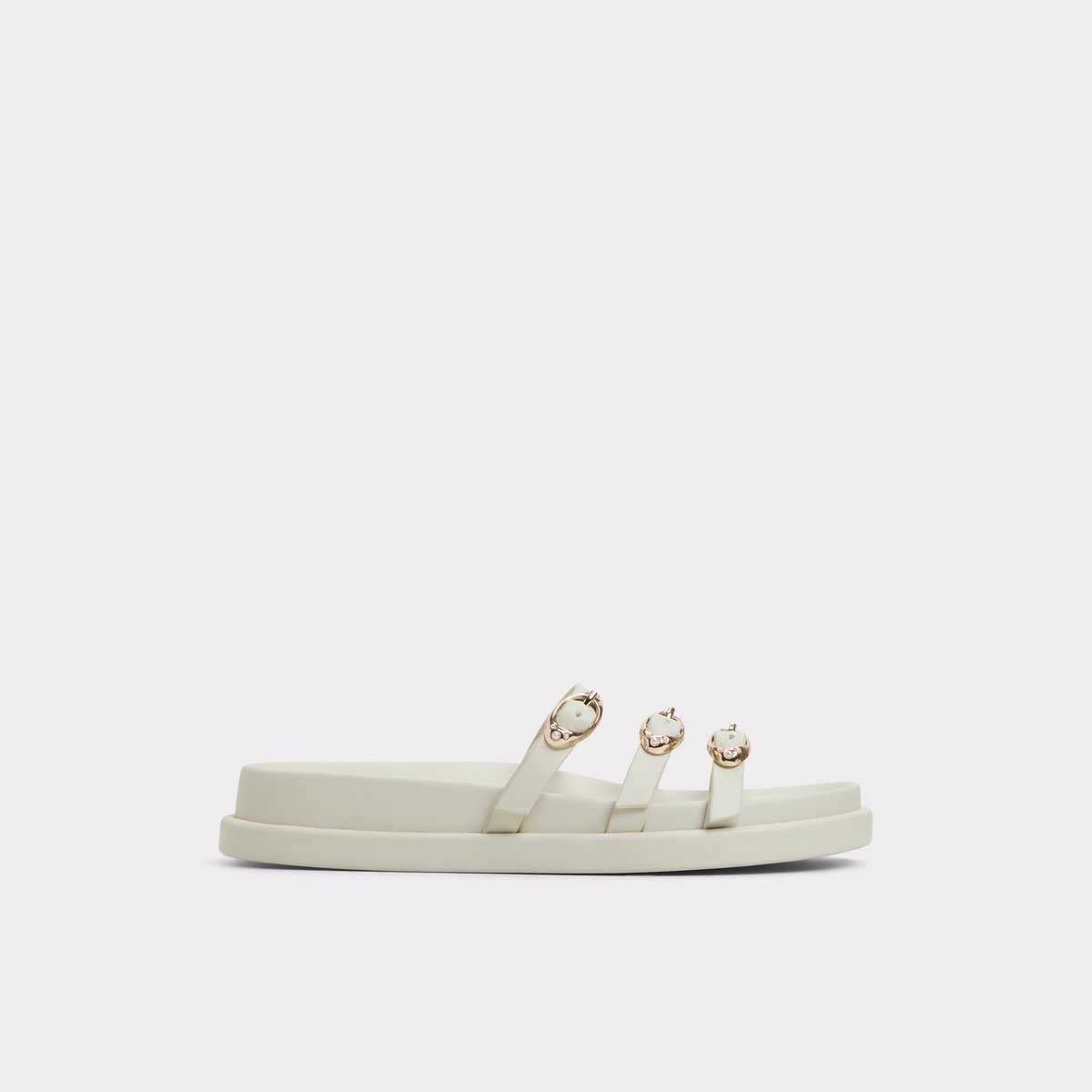 Zephyra Blanc Femmes Sandales a assise plantaire | ALDO Canada