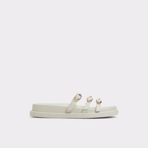 Zephyra White Women's Footbed sandals | ALDO US