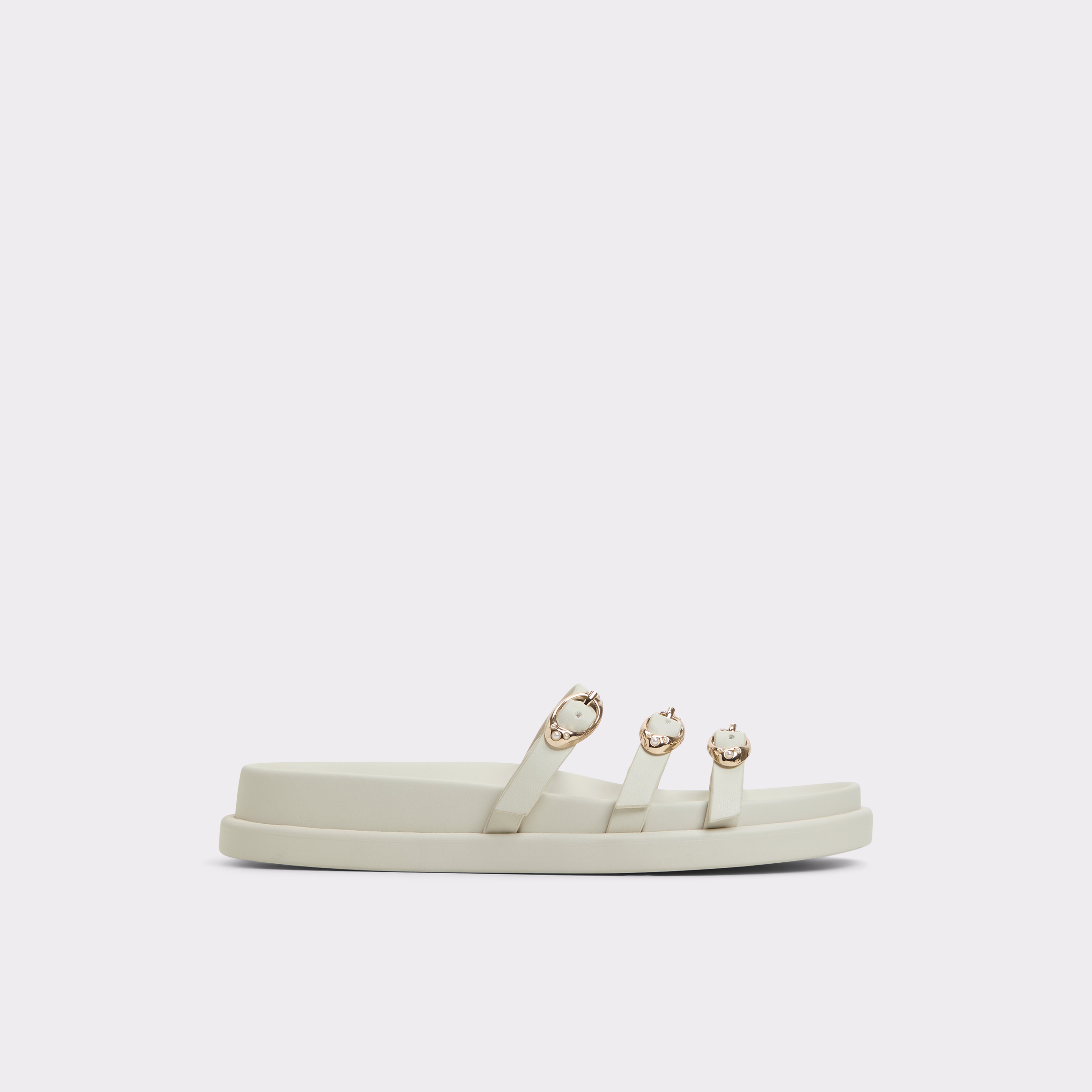 Zephyra White Women's Footbed sandals | ALDO US