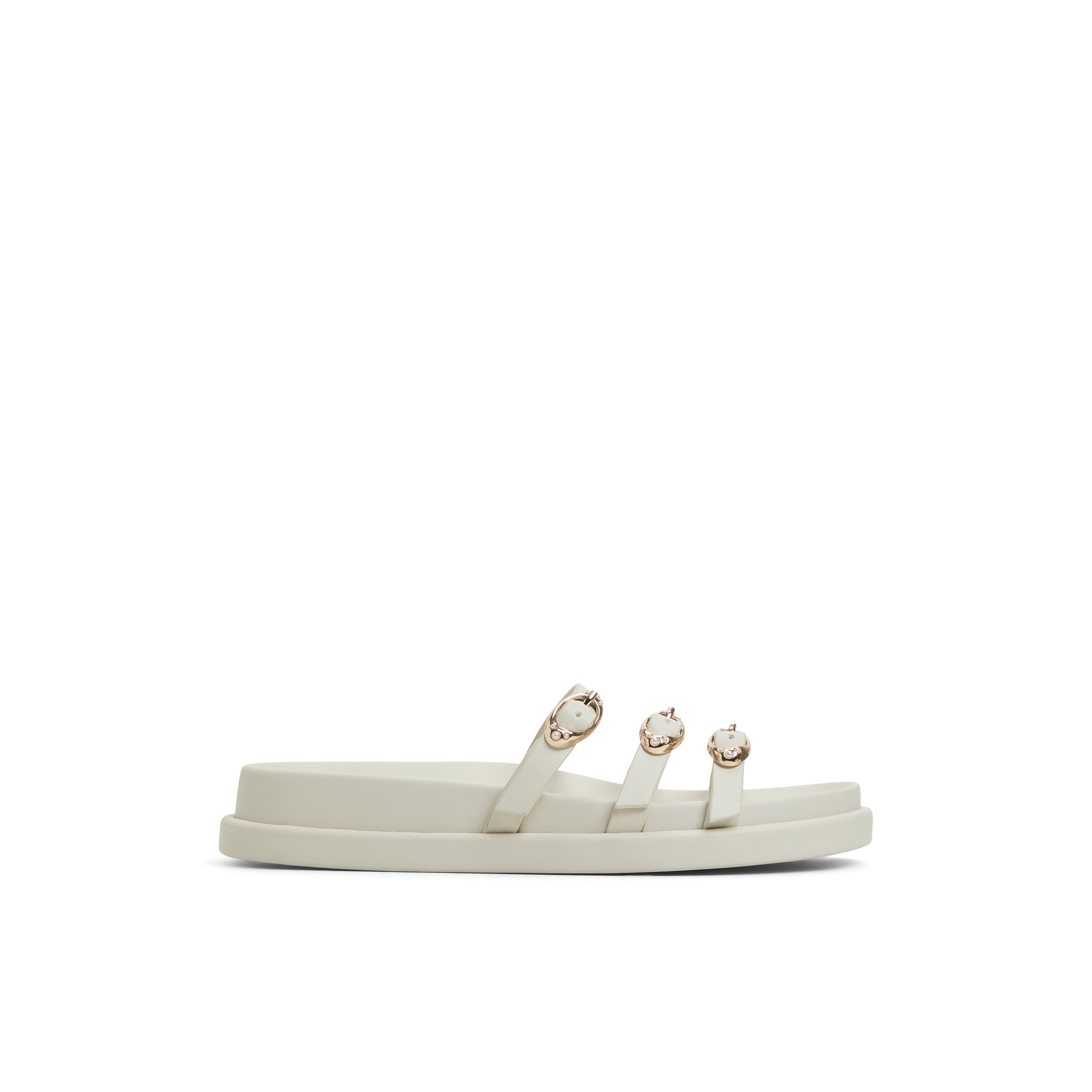 ALDO Zephyra - Women's Footbed Sandal Sandals - White, Size 6.5