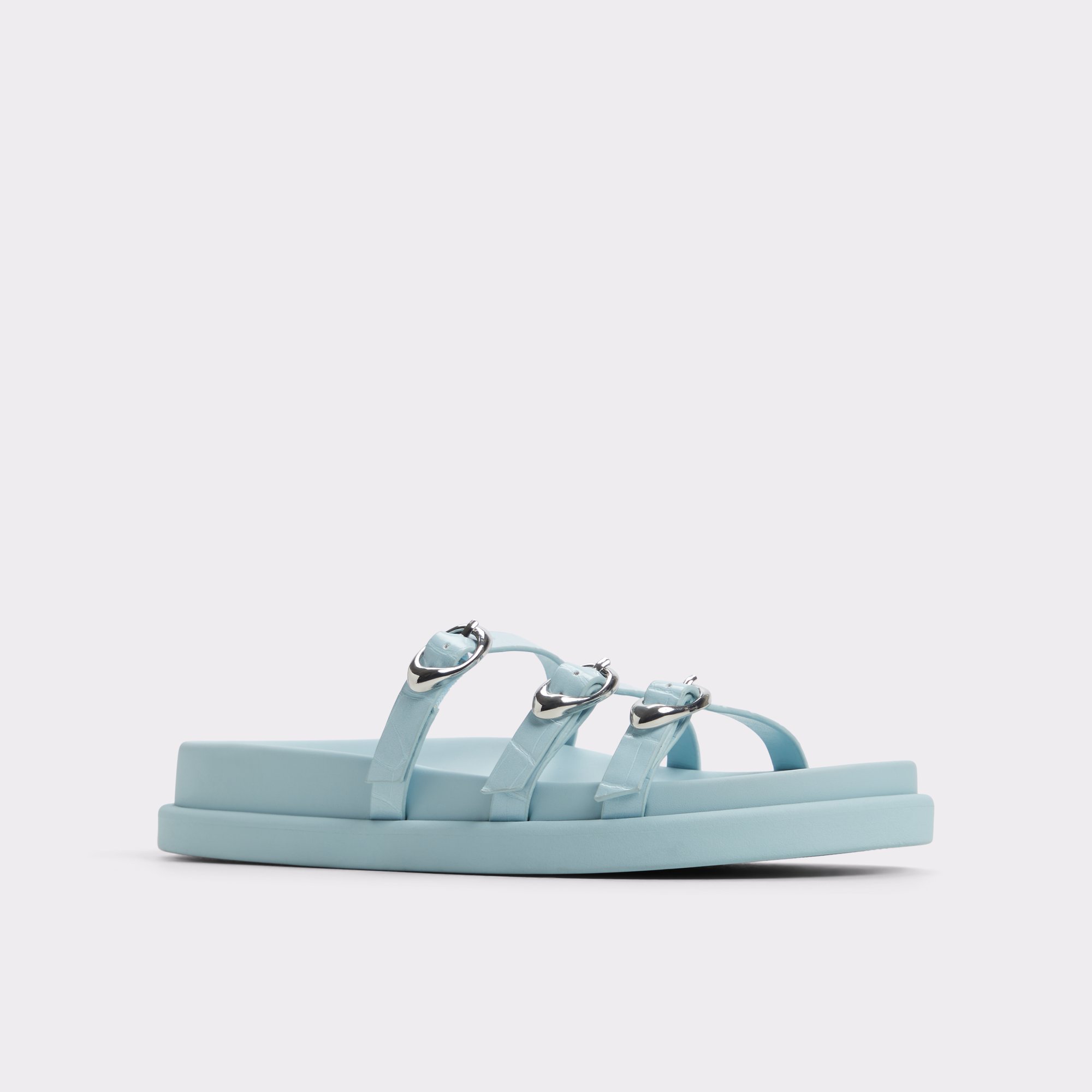 Zephyra Bleu Pastel Femmes Sandales a assise plantaire | ALDO Canada