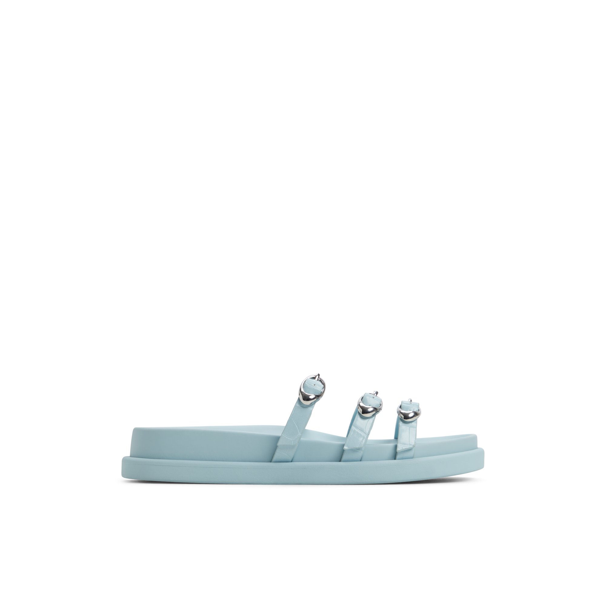 ALDO Zephyra - Women's Footbed Sandal Sandals - Blue, Size 7