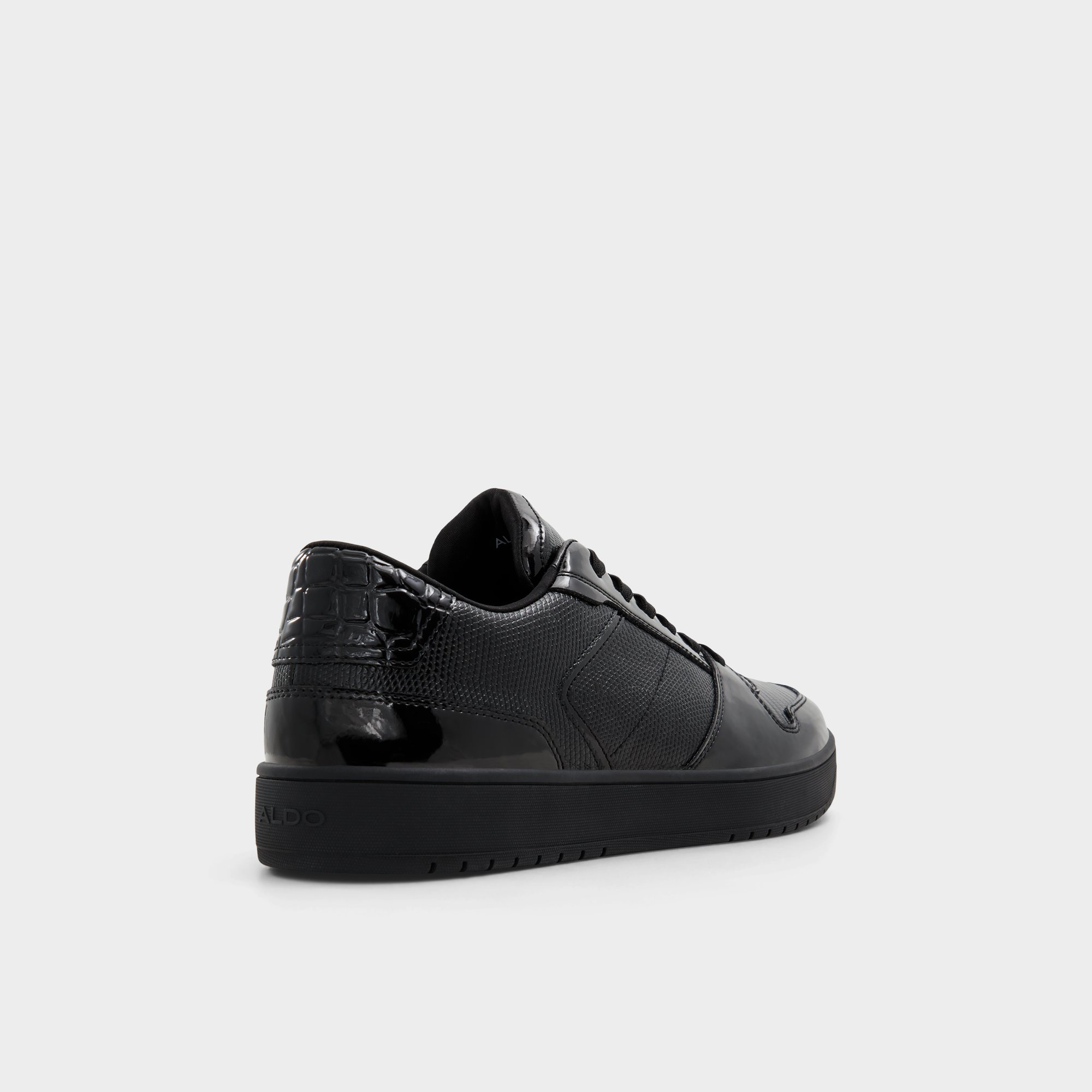 Zethan Black Synthetic Patent Men's Low top | ALDO US