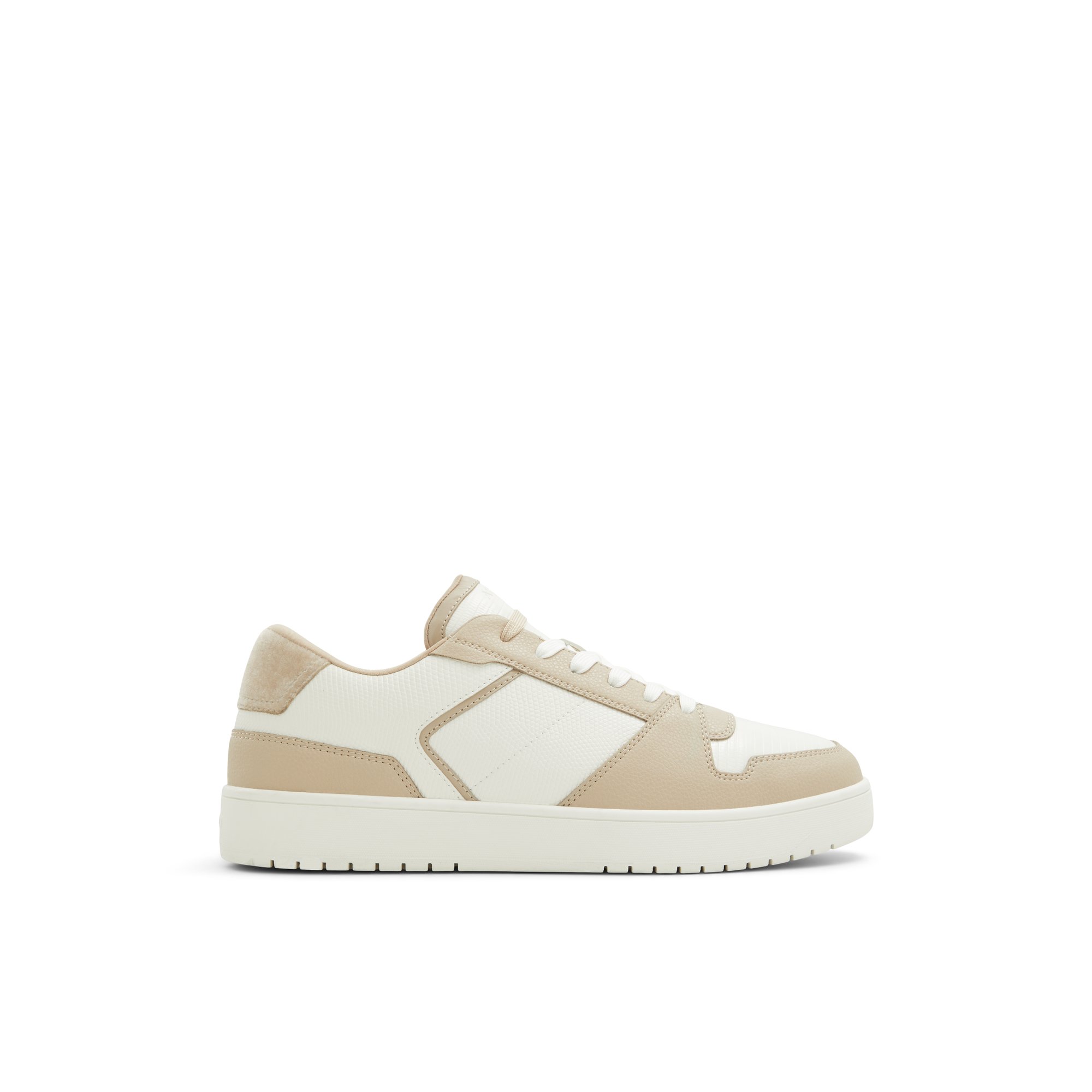 ALDO Zethan - Men's Sneaker - White Combo Mixed Material, Size 12